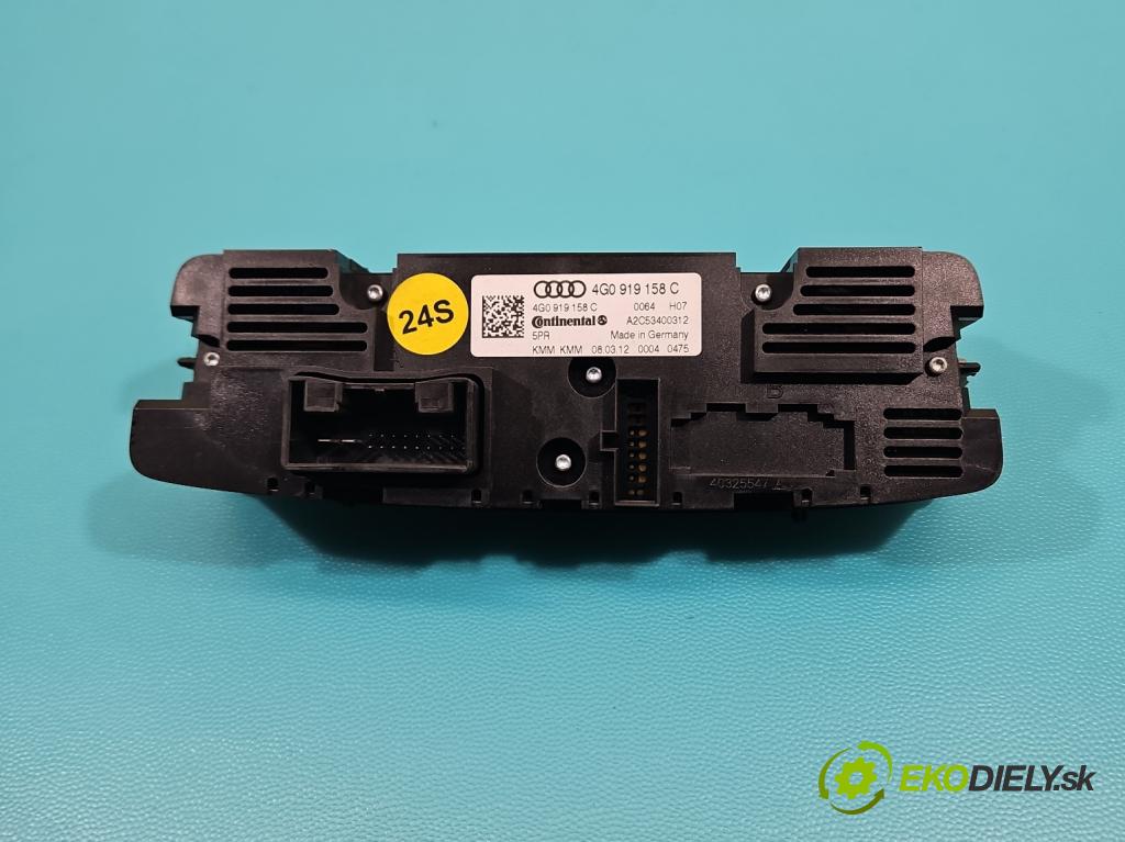 Audi A6 C7 2011-2018 3.0 tdi 204 hp automatic 150 kW 2967 cm3 4- palubní deska panel topení 4G0919158C