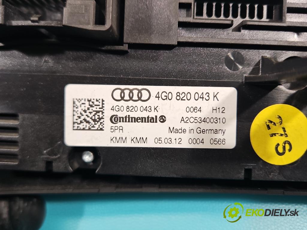 Audi A6 C7 2011-2018 3.0 tdi 204 hp automatic 150 kW 2967 cm3 4- palubní deska panel topení 4G0820043K