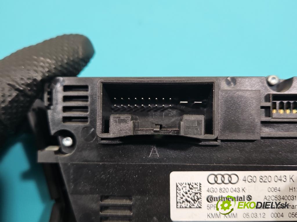 Audi A6 C7 2011-2018 3.0 tdi 204 hp automatic 150 kW 2967 cm3 4- palubní deska panel topení 4G0820043K