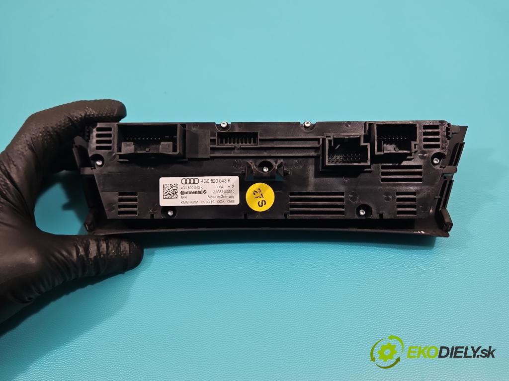 Audi A6 C7 2011-2018 3.0 tdi 204 hp automatic 150 kW 2967 cm3 4- palubní deska panel topení 4G0820043K