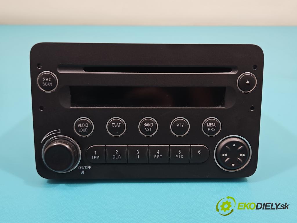 Alfa romeo 159 2.2 JTS 185 HP manual 136 kW 2198 cm3 4- Radio originál 7645332316