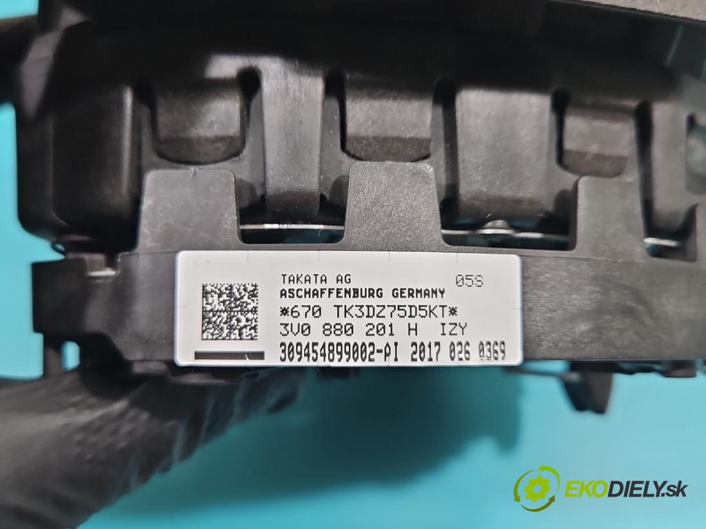 Skoda Superb III 2015-2024 2.0 tdi 190 hp automatic 140 kW 1968 cm3 5- Polštář: vzduch: Řidič: 3V0880201H (Airbag)