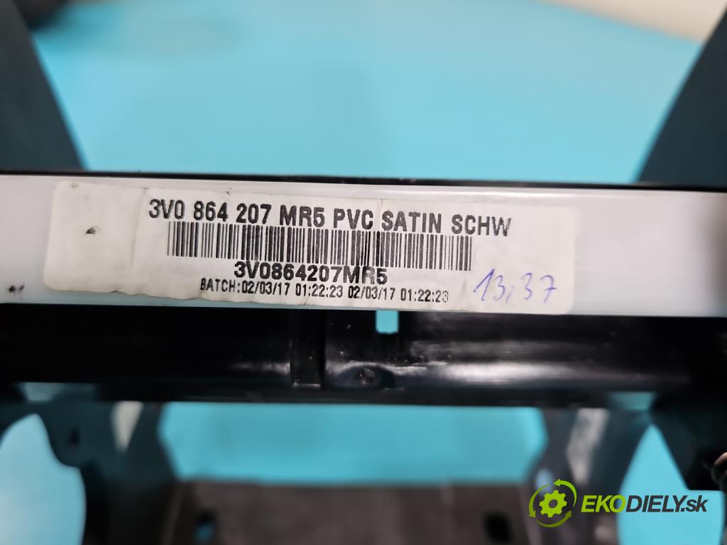 Skoda Superb III 2015-2024 2.0 tdi 190 HP automatic 140 kW 1968 cm3 5- operadlo 3V0864207 (Lakťová opierka)