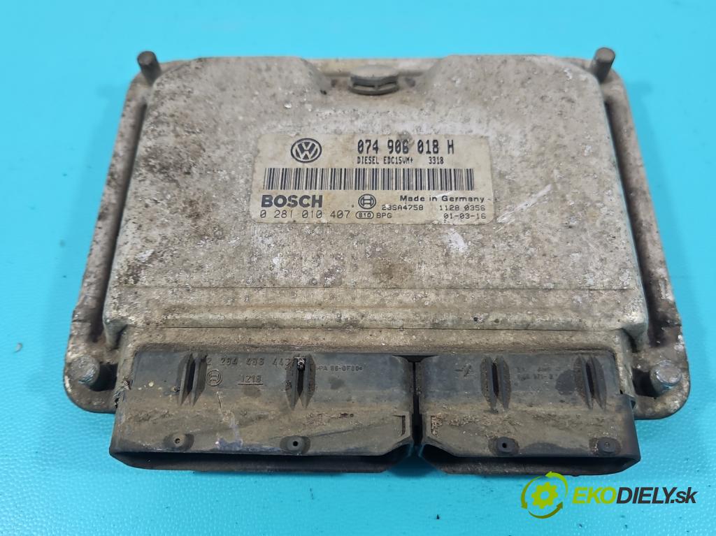 Vw LT II 1996-2006 2.5 tdi 109 HP manual 80 kW 2461 cm3 5- riadiaca jednotka motora 074906018H