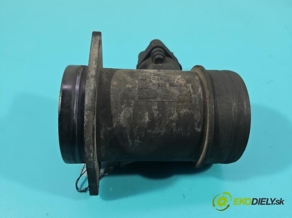 Vw LT II 1996-2006 2.5 tdi 109 HP manual 80 kW 2461 cm3 5- průtokoměr: 0281002463 (Váha vzduchu)