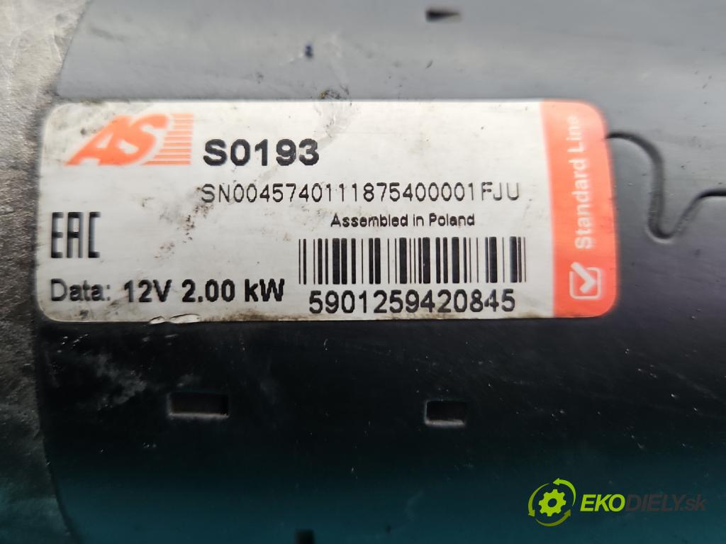 Vw Crafter 2006-2016 2.5 tdi 109 HP manual 80 kW 2461 cm3 4- štartér  (Štartér)