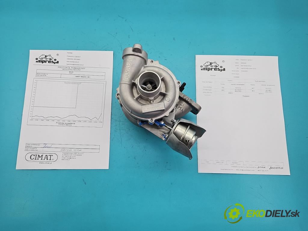 Mazda 3 I BK 2003-2009 1.6 citd 109 HP manual 80 kW 1560 cm3 5- turbodúchadlo, turbo repasovaná 753420-4