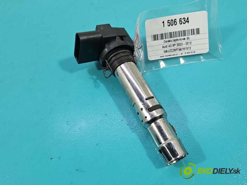 Audi A3 8P 2003-2012 1.6 FSI 116 HP manual 85 kW 1598 cm3 3- cievka zapaľovacia 036905715H (Zapaľovacia cievka)