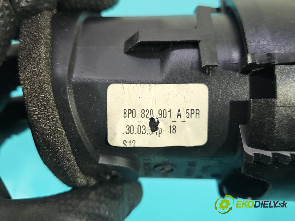 Audi A3 8P 2003-2012 1.6 FSI 116 HP manual 85 kW 1598 cm3 3- Mřížka: kúrenia stredová 8P0820901A (Mriežka kúrenia (fukár))