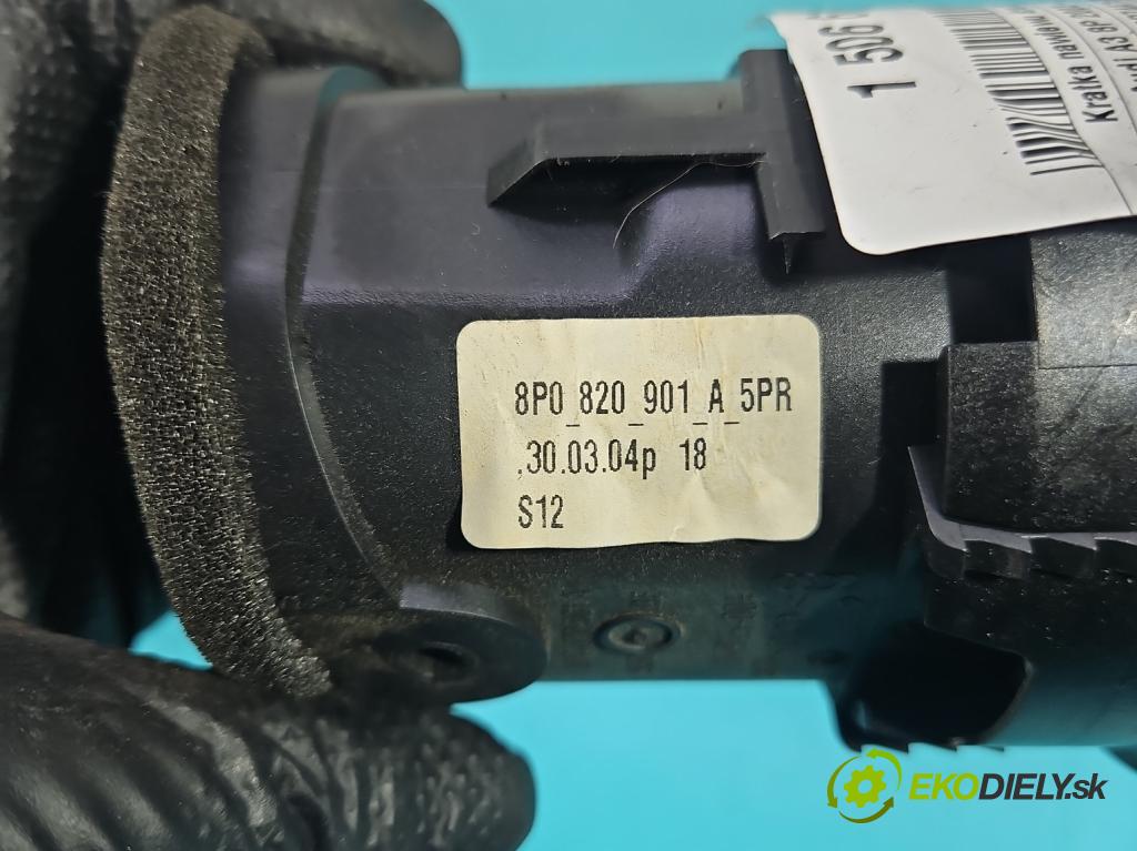 Audi A3 8P 2003-2012 1.6 FSI 116 HP manual 85 kW 1598 cm3 3- Mřížka: kúrenia stredová 8P0820901A (Mriežka kúrenia (fukár))