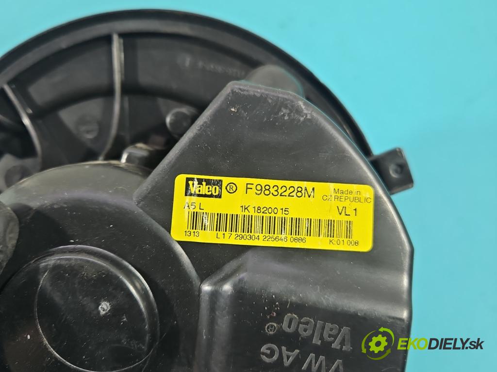 Audi A3 8P 2003-2012 1.6 FSI 116 hp manual 85 kW 1598 cm3 3- ventilátor vzduchu F983228M