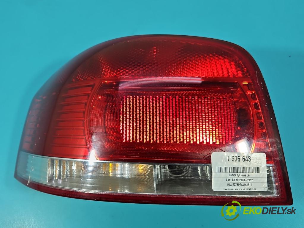 Audi A3 8P 2003-2012 1.6 FSI 116 hp manual 85 kW 1598 cm3 3- světlo zadní levé 8P0945095A (Klika dveří ostatní)