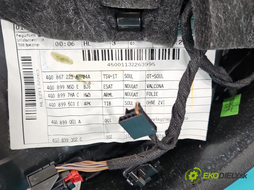 Audi A6 C7 2011-2018 3.0 tdi 204 hp automatic 150 kW 2967 cm3 4- Tapacír: dveře zadní levé 4G0867385A