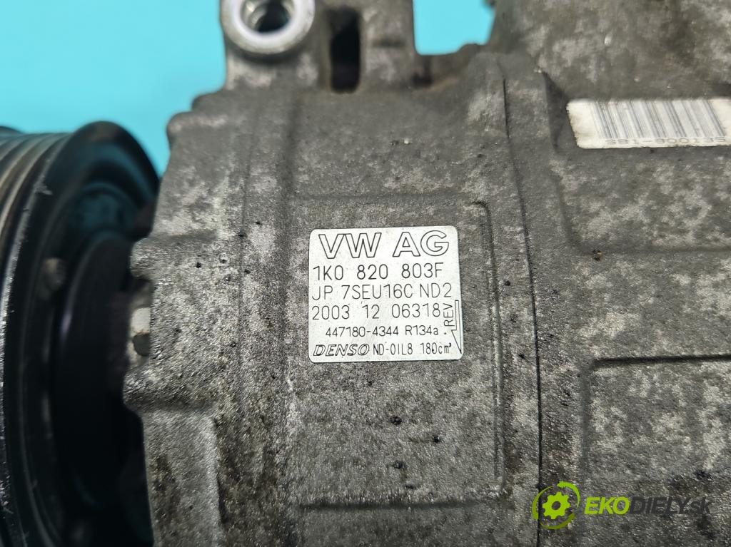 Audi A3 8P 2003-2012 1.6 FSI 116 HP manual 85 kW 1598 cm3 3- Kompresor: klimatizácie 1K0820803F (Kompresor klimatizácie)