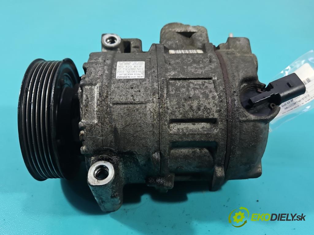 Audi A3 8P 2003-2012 1.6 FSI 116 HP manual 85 kW 1598 cm3 3- Kompresor: klimatizácie 1K0820803F (Kompresor klimatizácie)