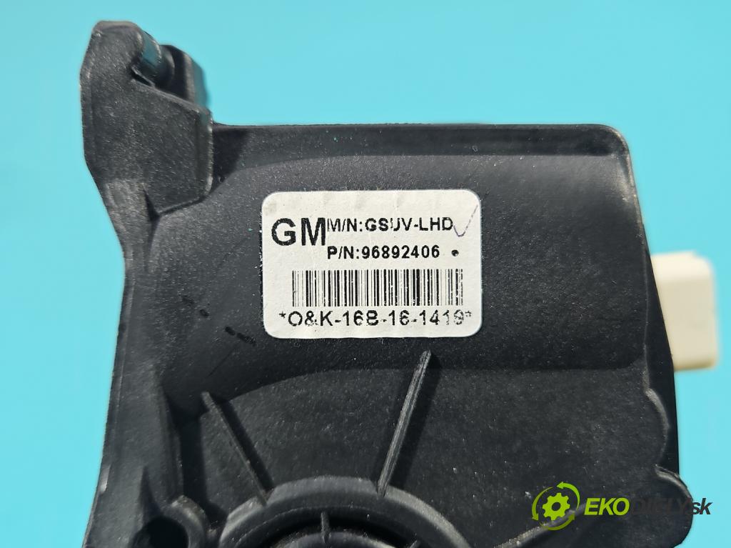 Opel Mokka A 2012-2019 1.4 T 140 HP manual 103 kW 1364 cm3 5- pedal plyn potenciometr: 96892406