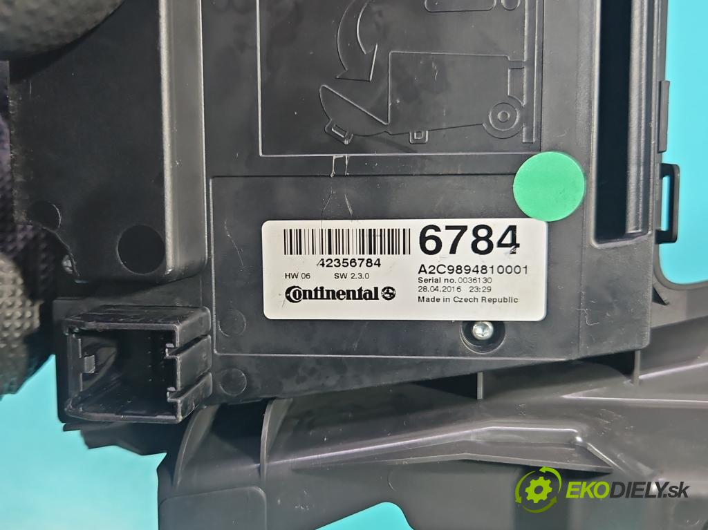 Opel Mokka A 2012-2019 1.4 T 140 HP manual 103 kW 1364 cm3 5- prepínač rádio: navigácie 42356784