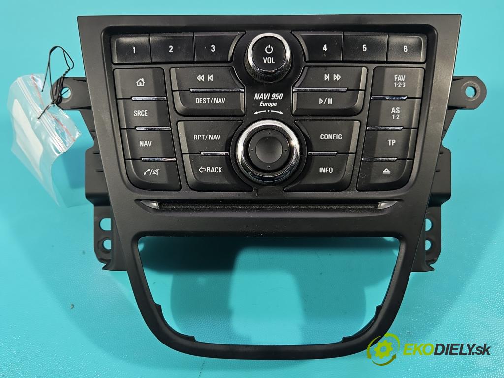 Opel Mokka A 2012-2019 1.4 T 140 HP manual 103 kW 1364 cm3 5- prepínač rádio: navigácie 42356784