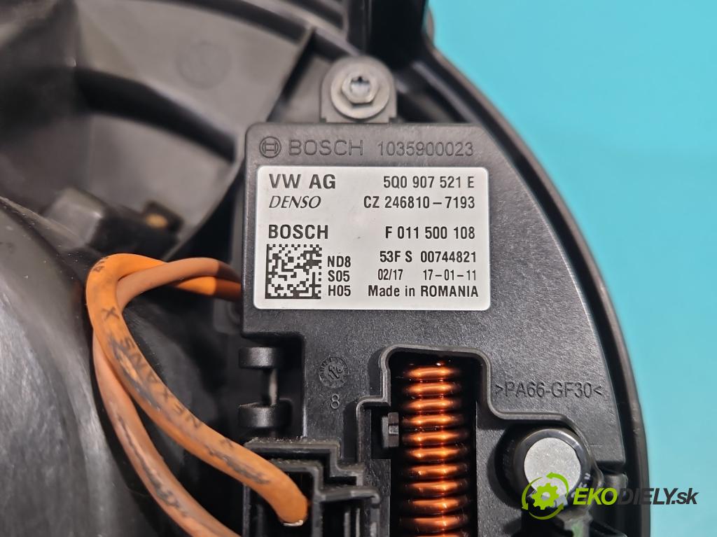 Skoda Superb III 2015-2024 2.0 tdi 190 hp automatic 140 kW 1968 cm3 5- ventilátor vzduchu 5Q1819021G