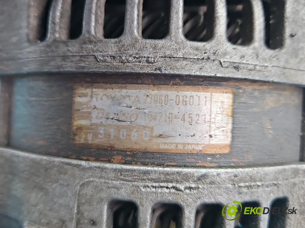 Toyota Avensis II T25 2003-2008 2.2 D-CAT 177 HP manual 130 kW 2231 cm3 5- Alternator 27060-0G011 (Alternátor)