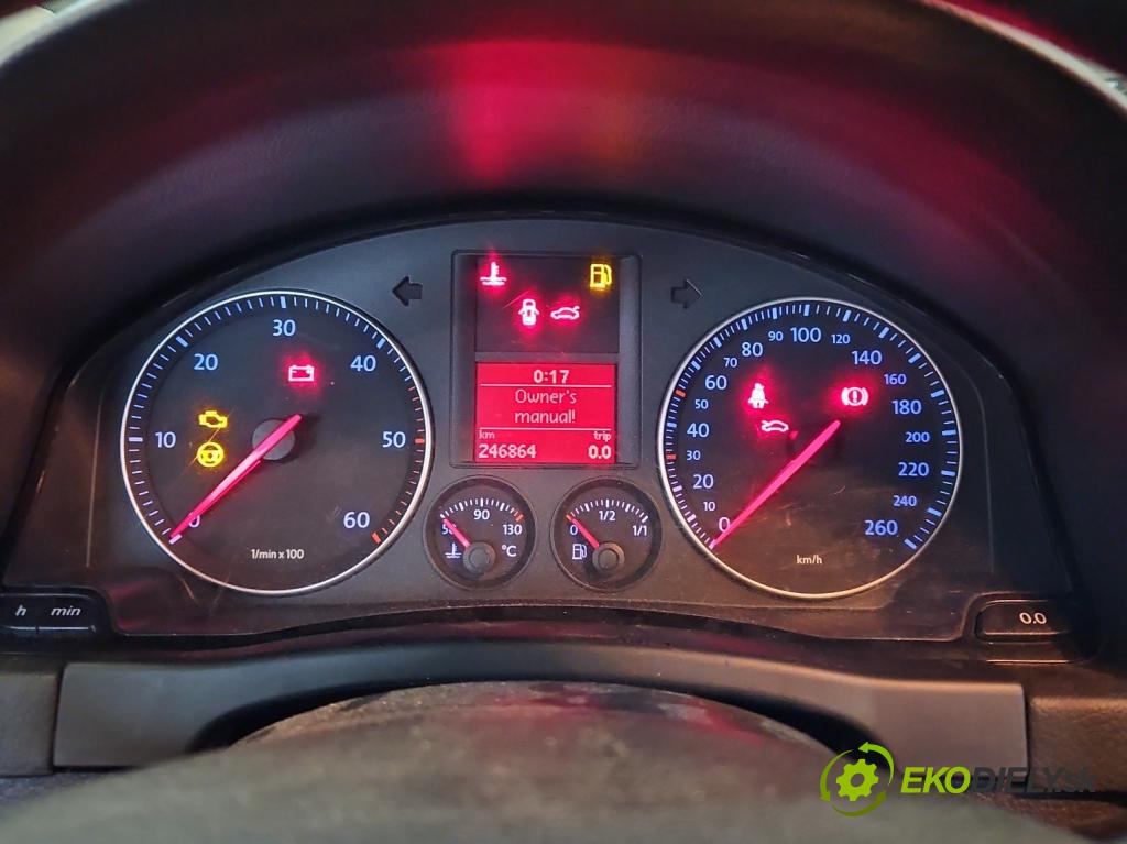 Vw Golf plus 1.9 tdi 105 HP manual 77 kW 1896 cm3 5- prístrojovka/ budíky 1K0920862K (Prístrojová doska)