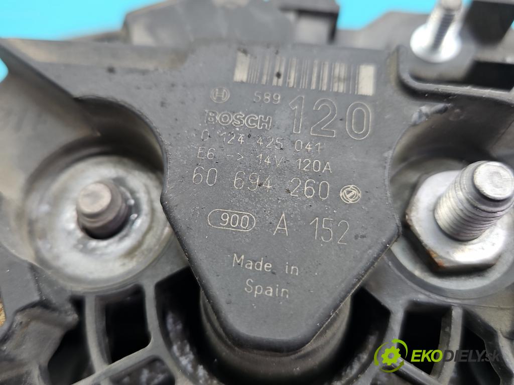 Alfa romeo 159 2.2 JTS 185 HP manual 136 kW 2198 cm3 4- Alternator 0124425041 (Alternátor)