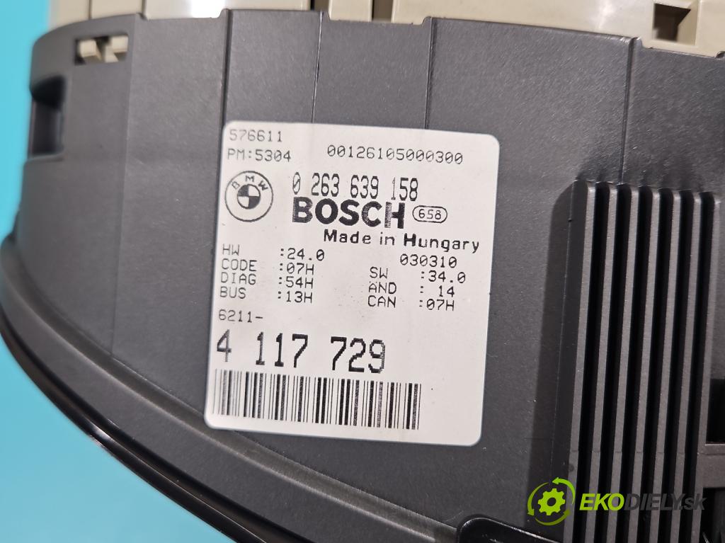 Bmw 3 E46 1998-2007 1.8 116 HP manual 85 kW 1796 cm3 3- prístrojovka/ budíky 0263639158 (Prístrojová doska)