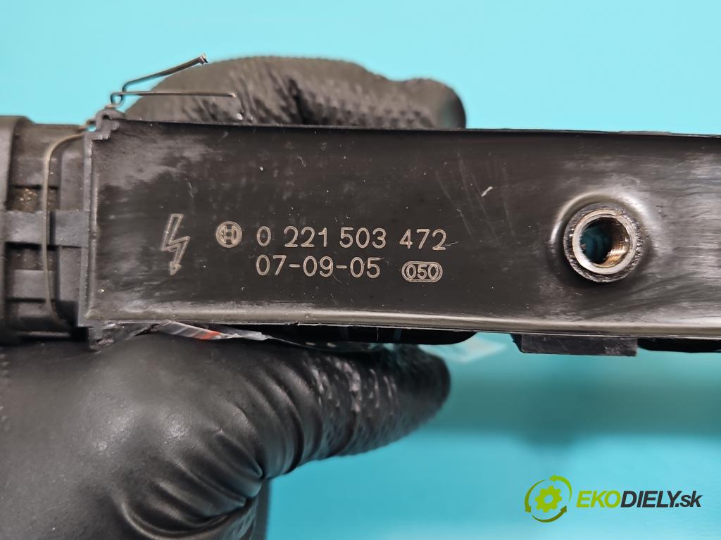 Opel Meriva A 2002-2010 1.4 16V 90 HP manual 66 kW 1364 cm3 5- cievka zapaľovacia 0221503472 (Zapaľovacia cievka)