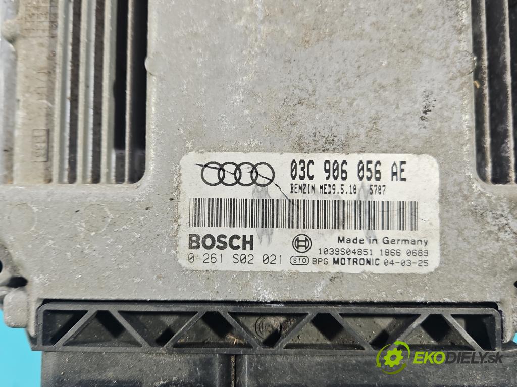 Audi A3 8P 2003-2012 1.6 FSI 116 hp manual 85 kW 1598 cm3 3- řídící jednotka motoru 03C906056AE