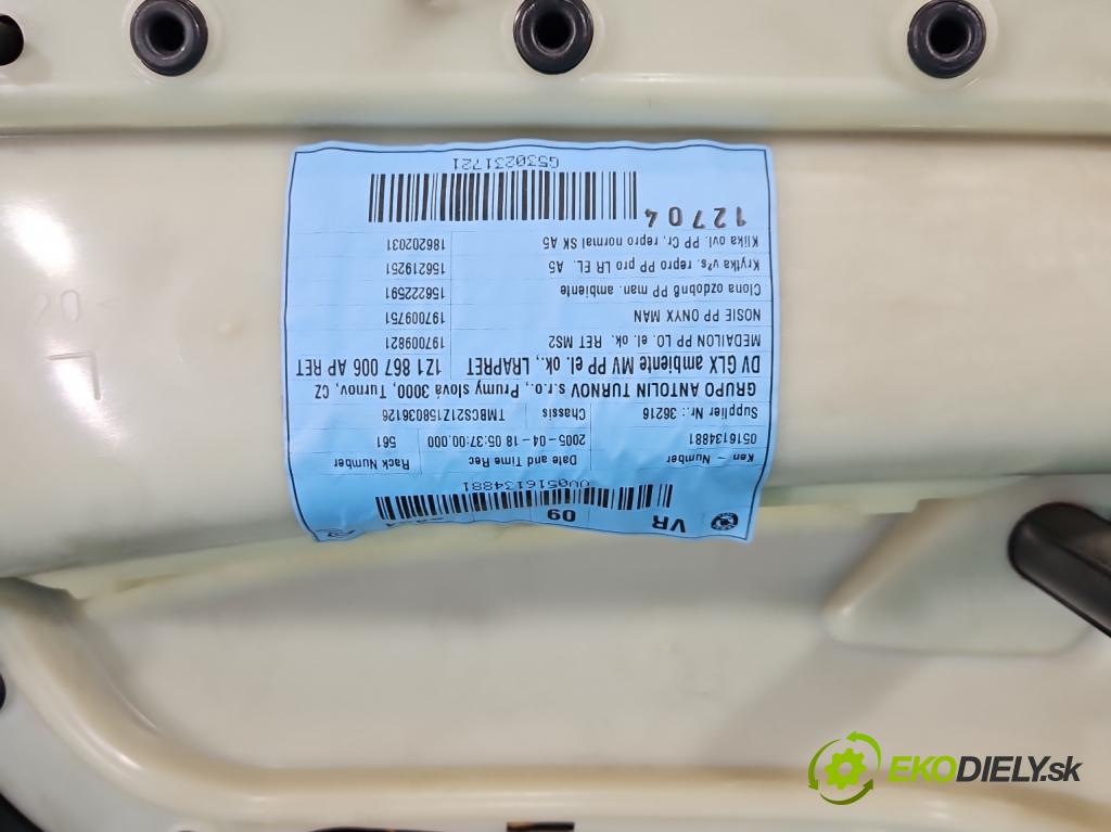 Skoda Octavia II 2004-2013 1.9 tdi 105 hp manual 77 kW 1896 cm3 5- Tapacír: dveře přední pravé 1Z1867006AP