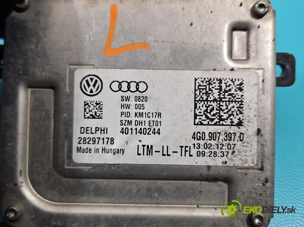 Audi A6 C7 2011-2018 3.0 tdi 204 HP automatic 150 kW 2967 cm3 4- střídač: xenon 4G0907397D (Riadiaca jednotka xenónu)