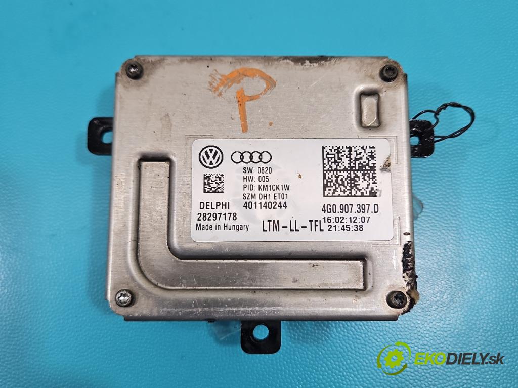 Audi A6 C7 2011-2018 3.0 tdi 204 HP automatic 150 kW 2967 cm3 4- střídač: xenon 4G0907397D (Riadiaca jednotka xenónu)