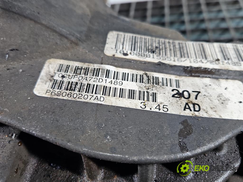 Jeep Grand Cherokee WK2 IV 2010-2021 3.0 CRD 241KM automatic 177 kW 2987 cm3 5- diferenciál přední P68060207AD