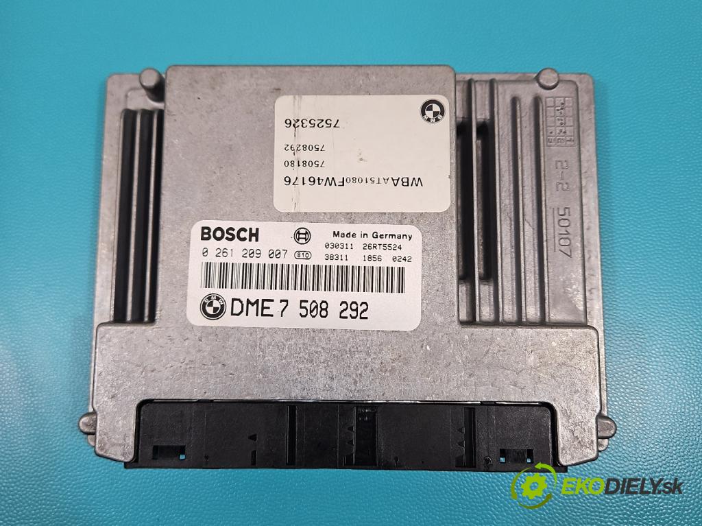 Bmw 3 E46 1998-2007 1.8 116 HP manual 85 kW 1796 cm3 3- riadiaca jednotka motora 0261209007