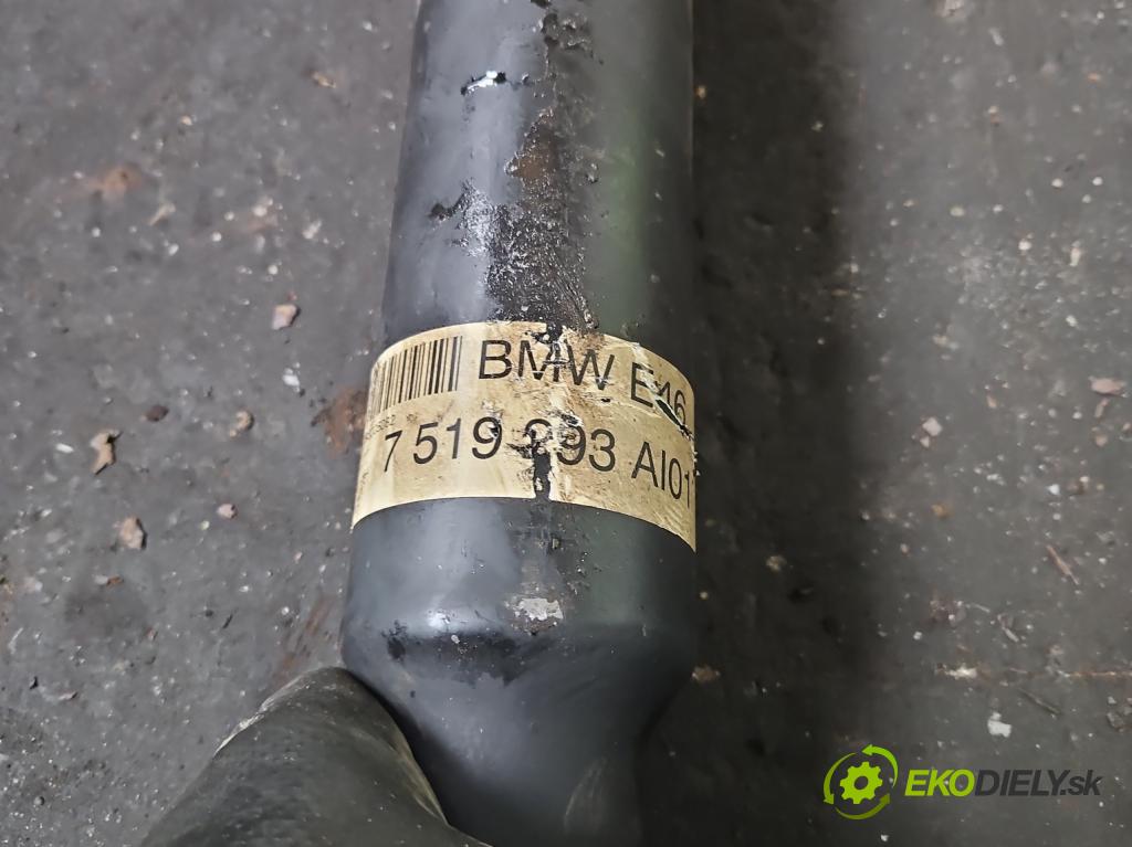 Bmw 3 E46 1998-2007 1.8 116 hp manual 85 kW 1796 cm3 3- hřídel hnací zadní 7519293 (Kardanový hřídel)