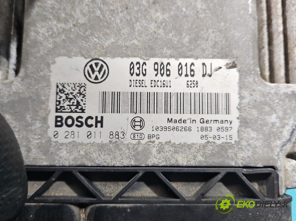 Skoda Octavia II 2004-2013 1.9 tdi 105 HP manual 77 kW 1896 cm3 5- riadiaca jednotka motora 03G906016DJ