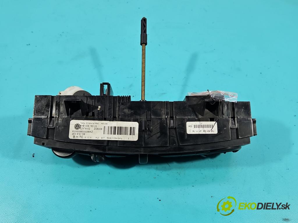 Vw Crafter 2006-2016 2.5 tdi 136hp manual 100 kW 2461 cm3 4- palubní deska panel topení 2E0919158