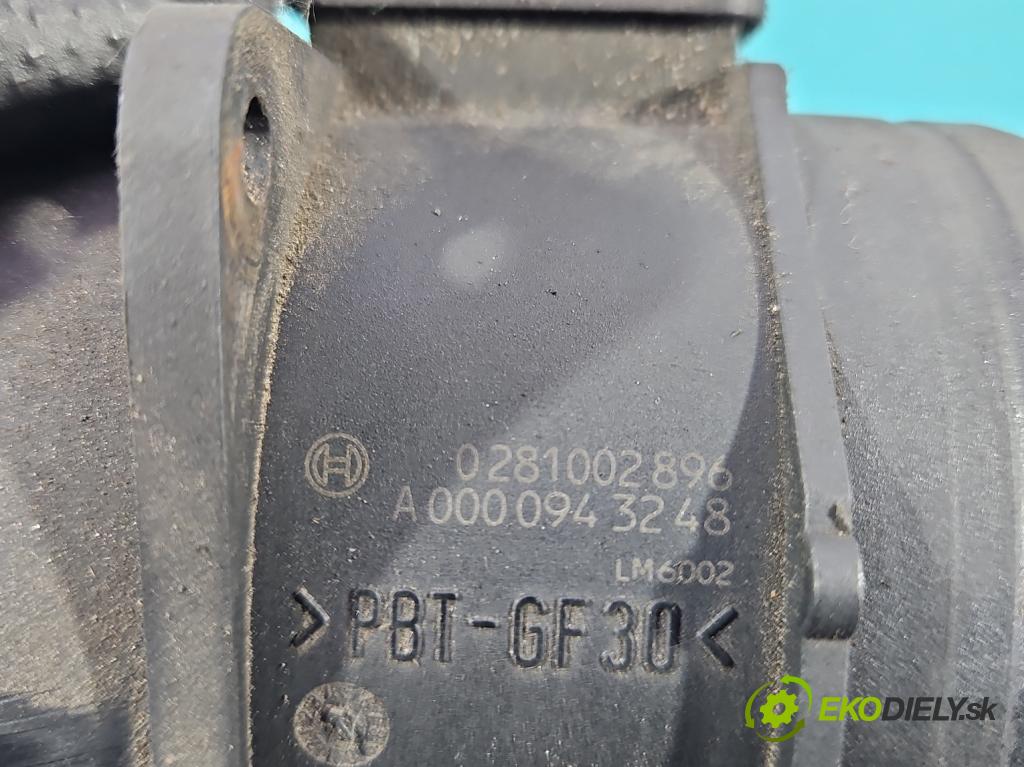 Vw Crafter 2006-2016 2.5 tdi 136 HP manual 100 kW 2461 cm3 4- průtokoměr: 0281002896 (Váha vzduchu)