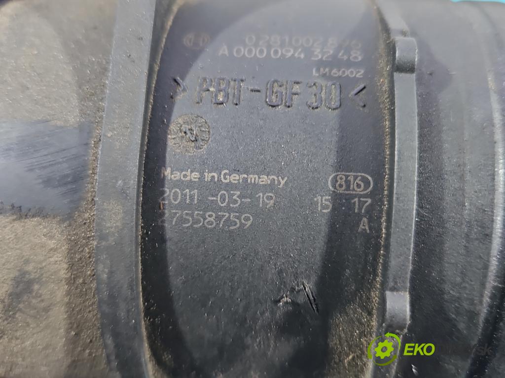 Vw Crafter 2006-2016 2.5 tdi 136 HP manual 100 kW 2461 cm3 4- průtokoměr: 0281002896 (Váha vzduchu)