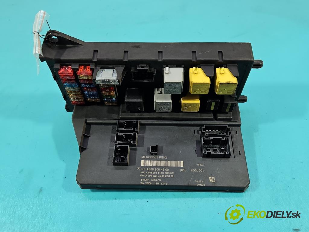 Vw Crafter 2006-2016 2.5 tdi 136hp manual 100 kW 2461 cm3 4- skříňka pojistková A9069004600 (Pojistková skříňka)