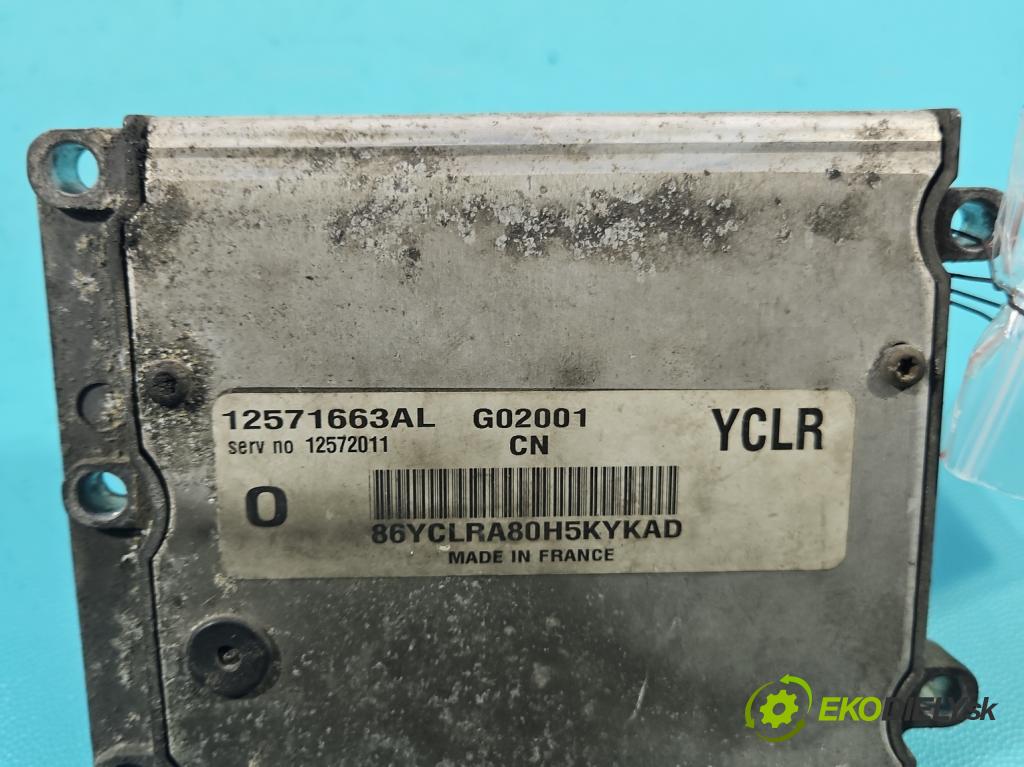 Opel Vectra C 2002-2008 2.2 16V 147 HP manual 108 kW 2198 cm3 5- riadiaca jednotka motora 12571663AL