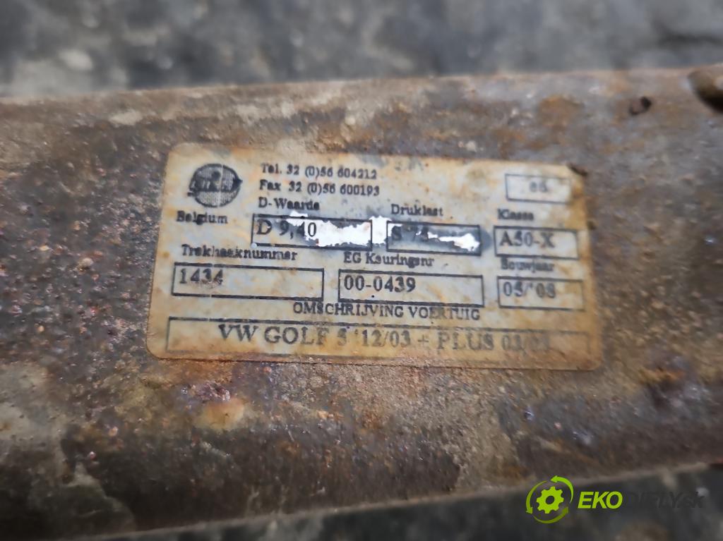 Vw Golf plus 1.9 tdi 105 hp manual 77 kW 1896 cm3 5- oko tažné  (Tažné zařízení)