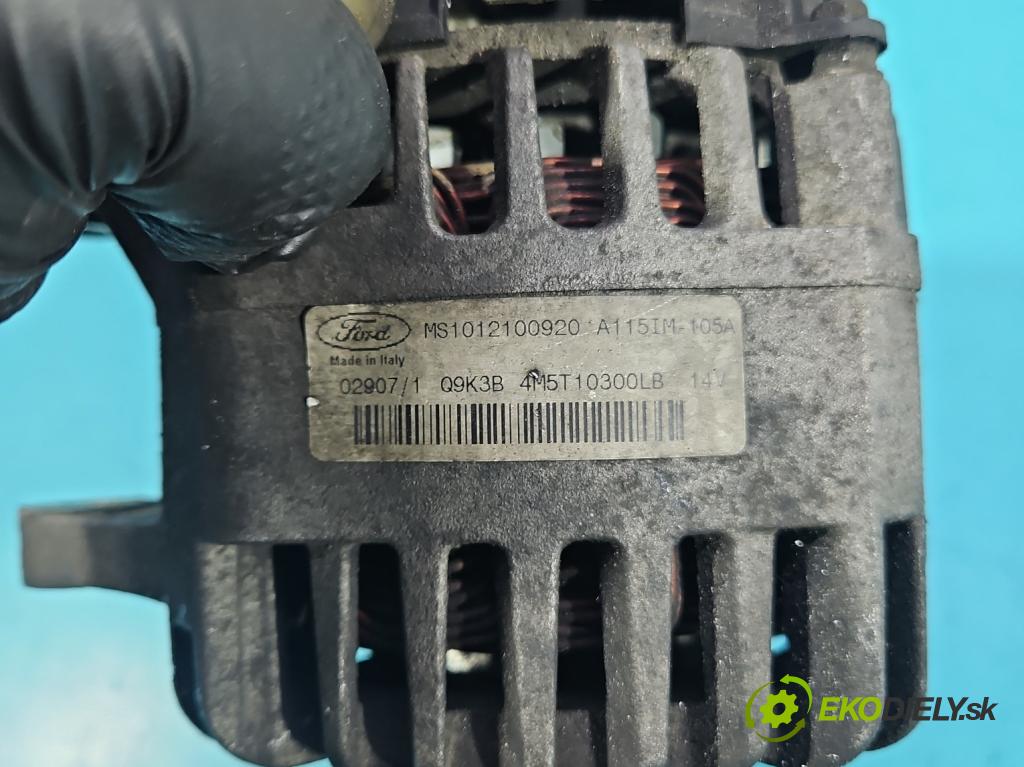 Ford Focus Mk2 2004-2011 1.8 tdci 116 HP manual 85 kW 1753 cm3 5- Alternator 4M5T10300LB (Alternátor)