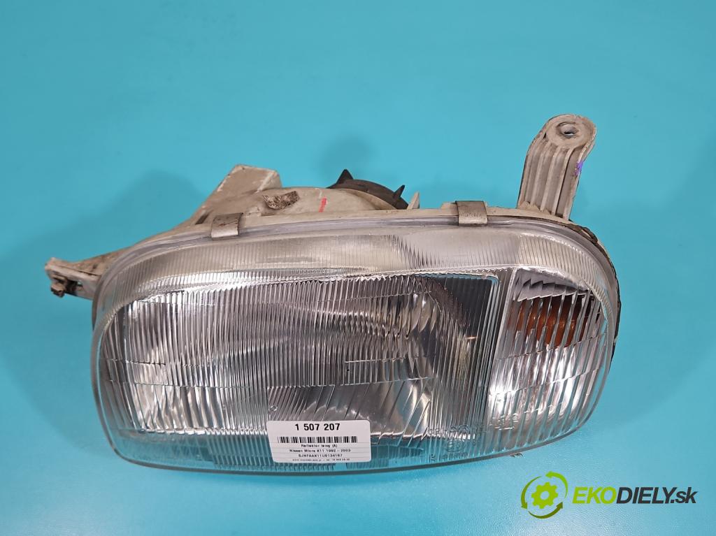 Nissan Micra K11 1992-2003 1.0 16V 60 HP manual 44 kW 998 cm3 5- Reflektor: ľavý (Kľučka dverí ostatné)