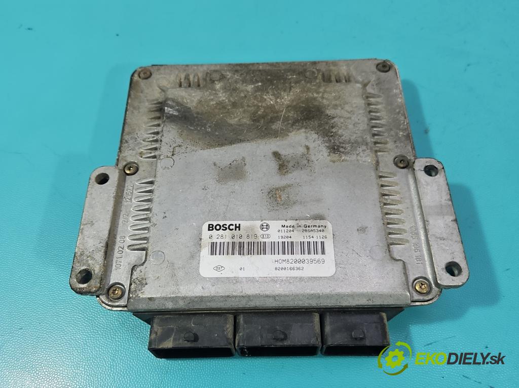 Renault Scenic I 1996-2003 1.9 dci 102 HP manual 75 kW 1870 cm3 5- riadiaca jednotka motora 0281010819