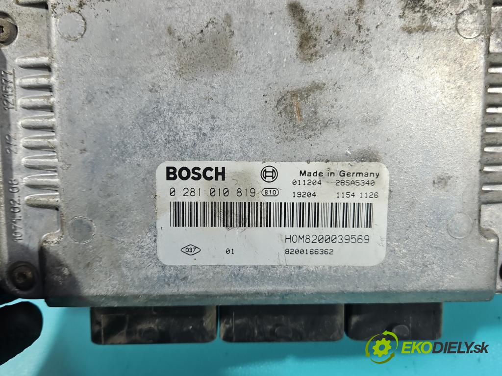 Renault Scenic I 1996-2003 1.9 dci 102 HP manual 75 kW 1870 cm3 5- riadiaca jednotka motora 0281010819