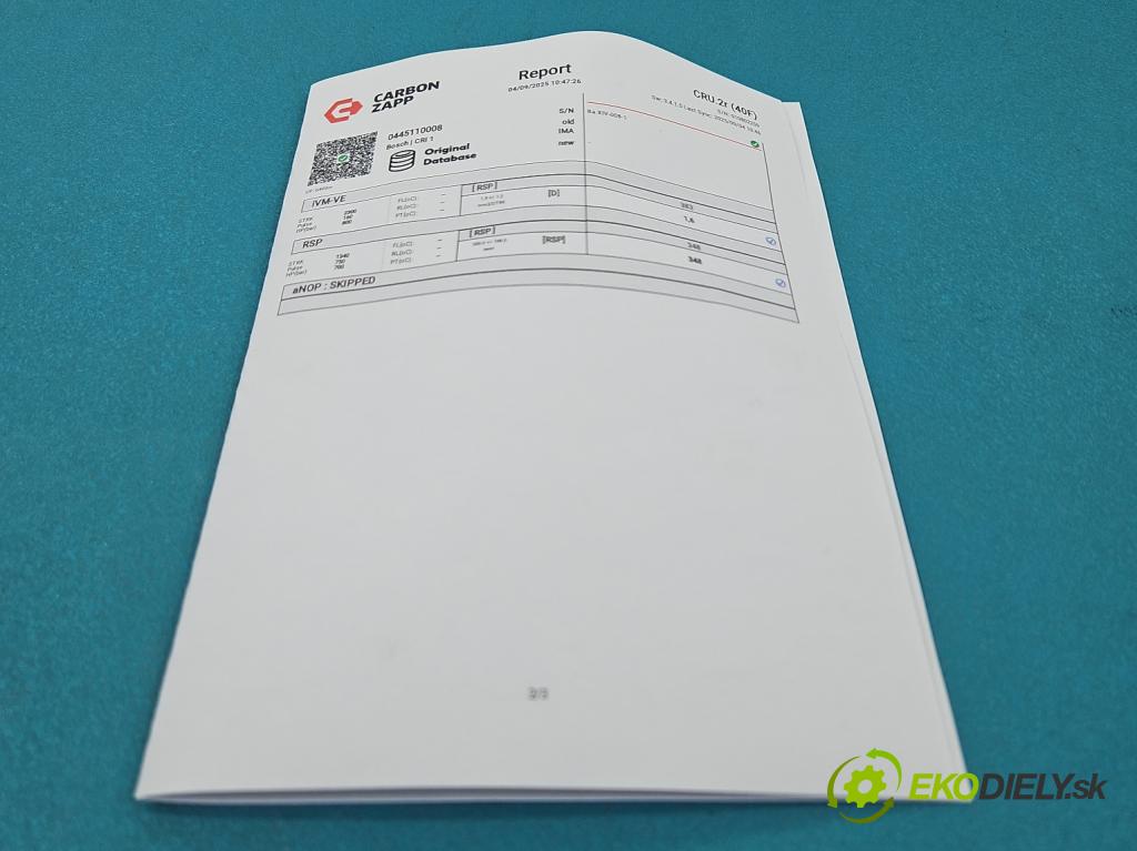 Peugeot 206 2.0 hdi 90 HP manual 66 kW 1997 cm3 5- vstrek 0445110008 (Vstrekovač paliva)