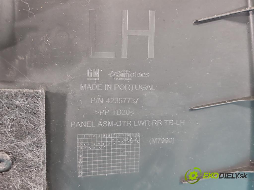 Opel Mokka A 2012-2019 1.4 T 140 hp manual 103 kW 1364 cm3 5- Tapacír: kufra: levé 42357737