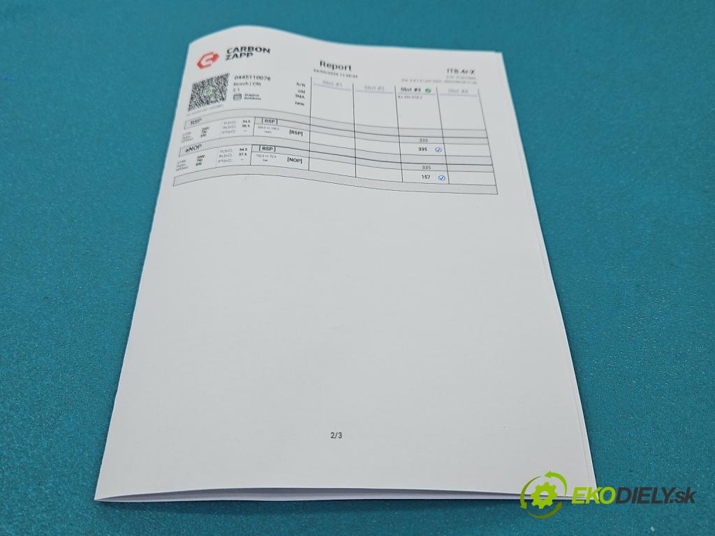 Volvo V70 II 1999-2007 2.4 D5 163 HP manual 120 kW 2401 cm3 5- vstrek 0445110078 (Vstrekovač paliva)