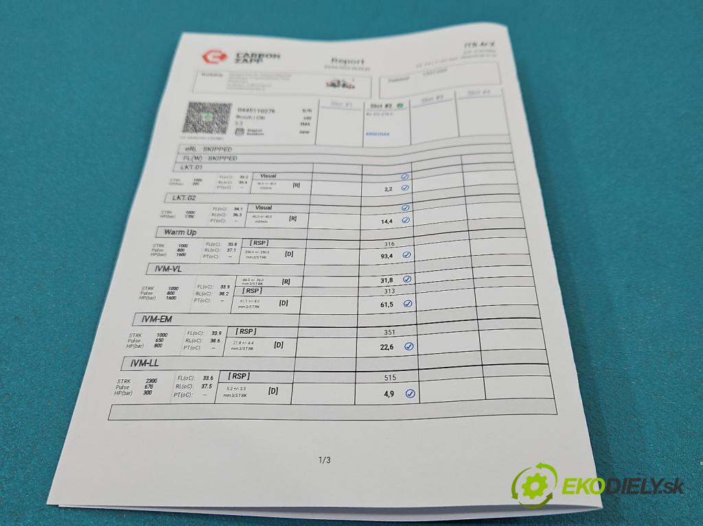 Opel Vectra C 2002-2008 1.9 cdti 120 HP manual 88 kW 1910 cm3 5- vstrek 0445110276 (Vstrekovač paliva)